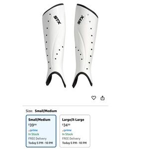 STX Hinder Black Shin Guards s/m